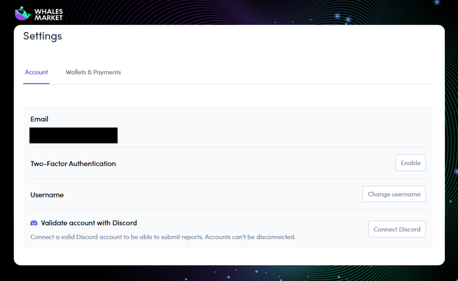 set up account