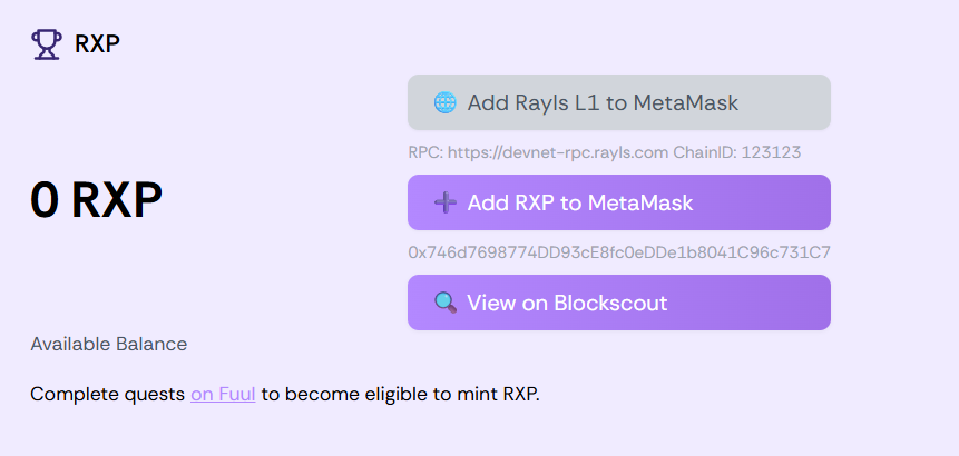 rayls devnet
