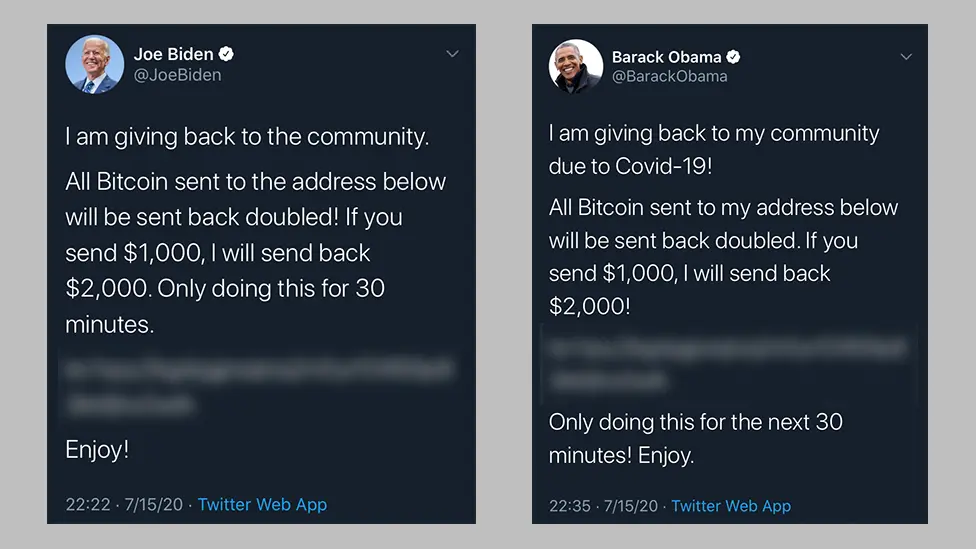 major us twitter accounts hacked in bitcoin scam