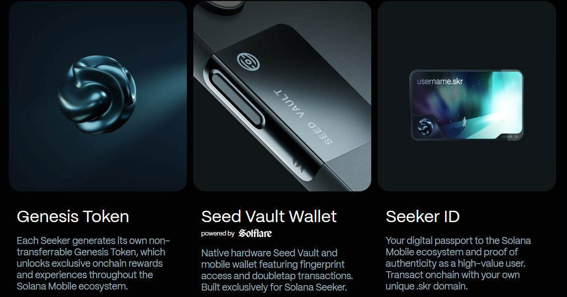 seeker packs a genesis token seed vault wallet and seeker id for secure native onchain use