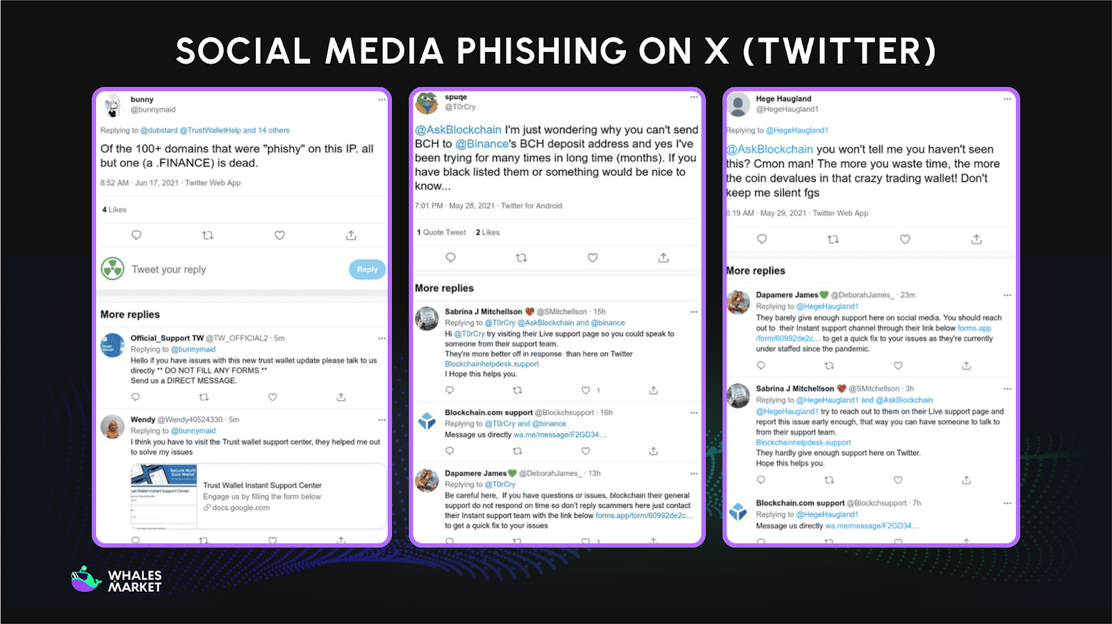 social media phishing on X