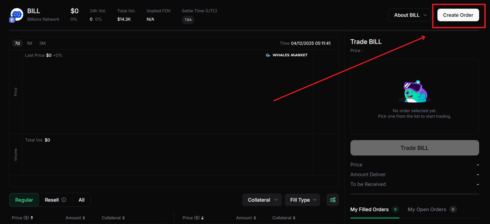 create order