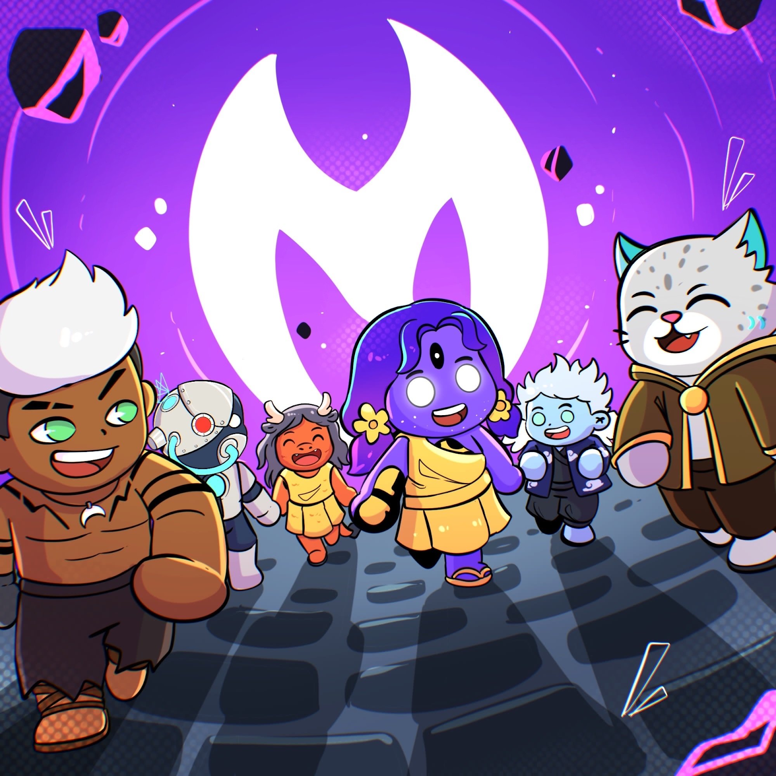 team and background