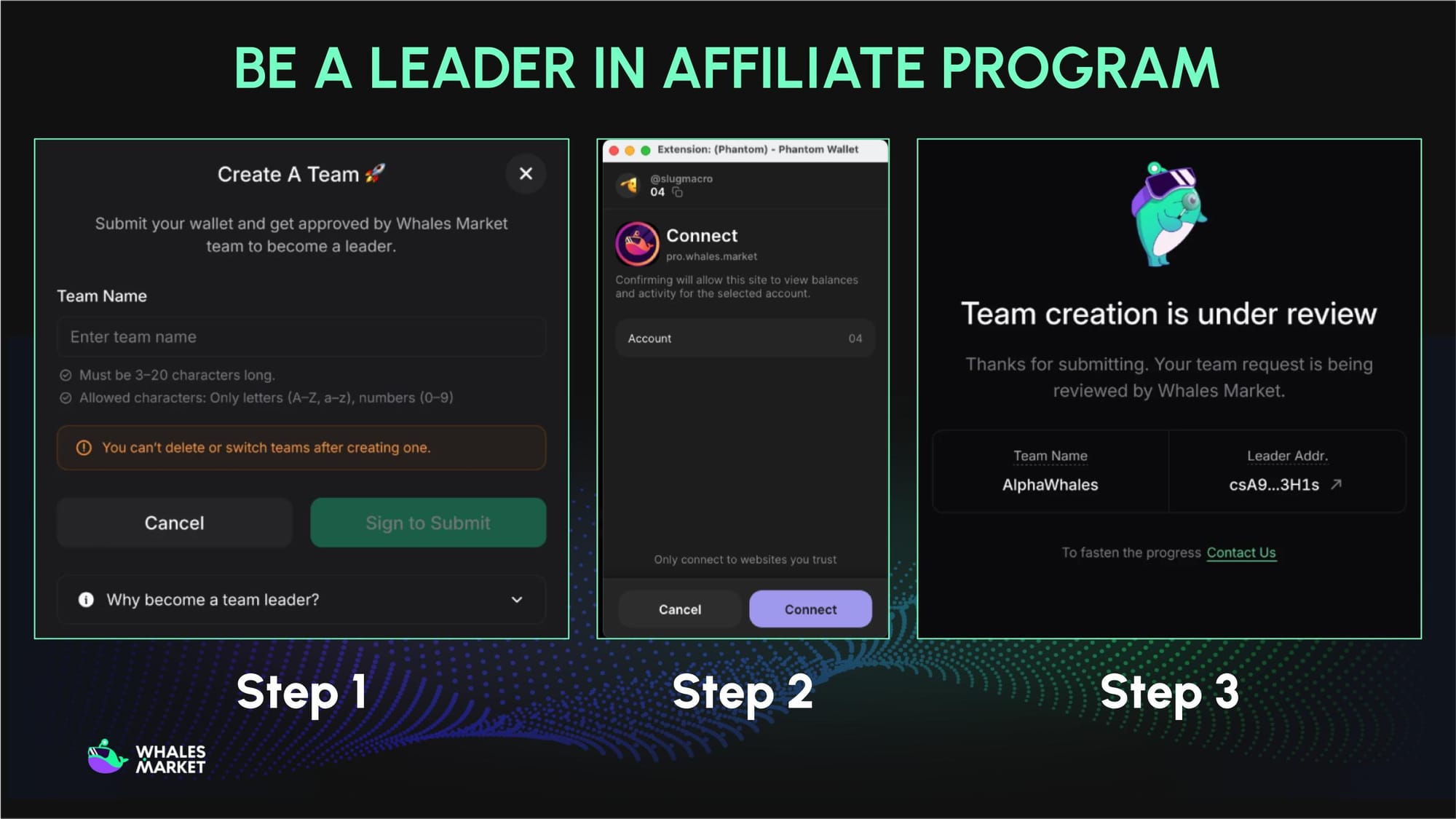 leader whales market affiliate program