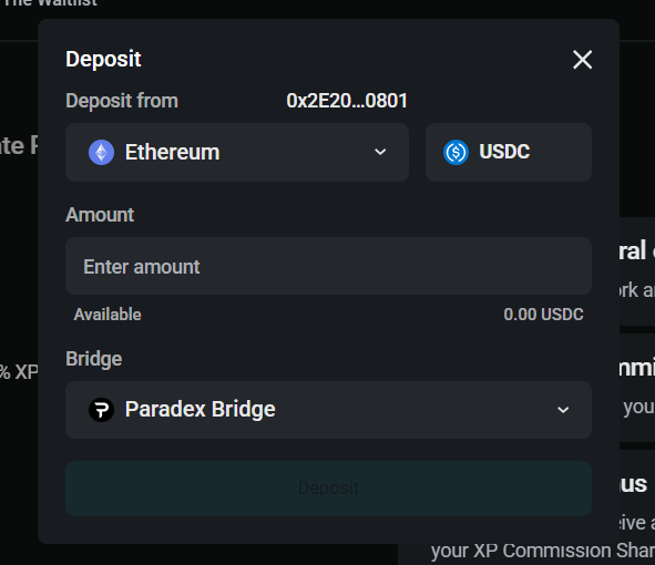 deposit funds