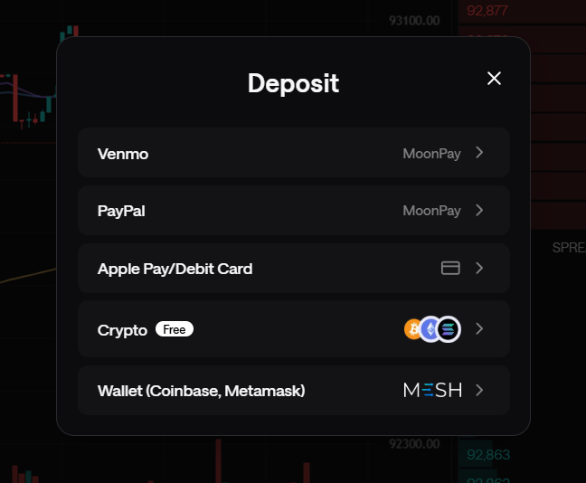 deposit funds
