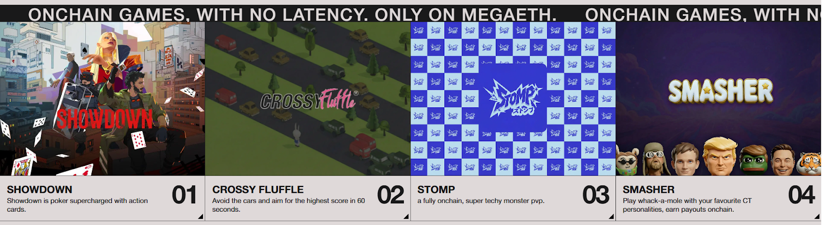 onchain games available on megaeth platform