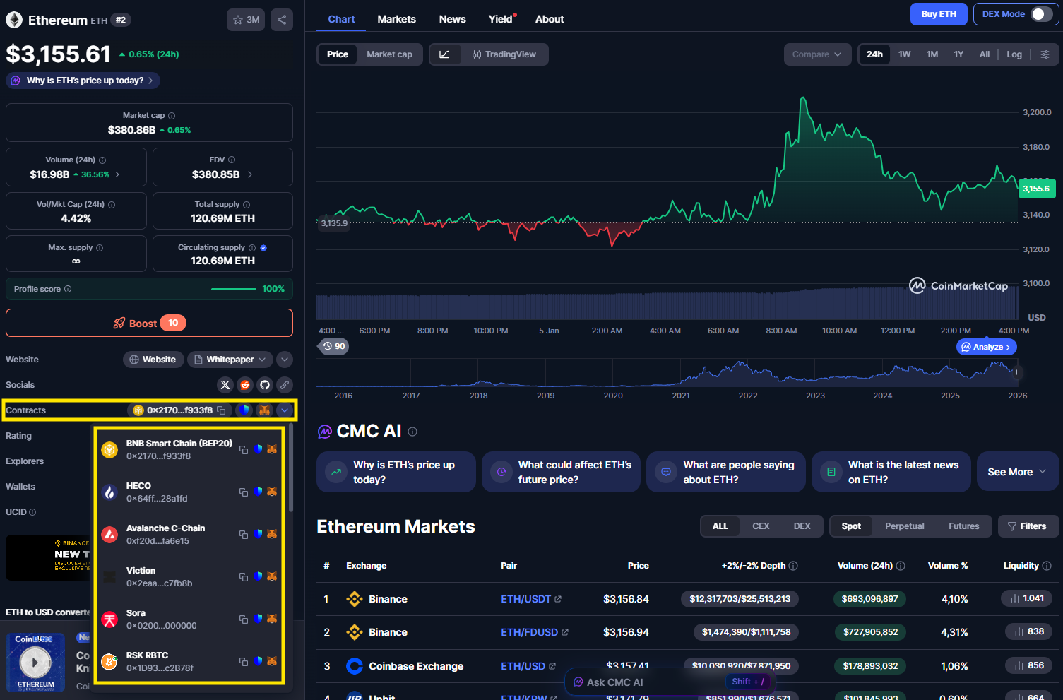 why a token may not appear on a specific blockchain explorer
