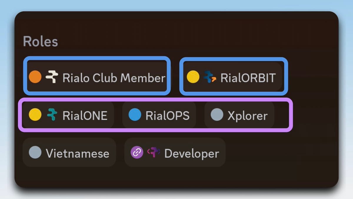 rialo airdrop discord roles